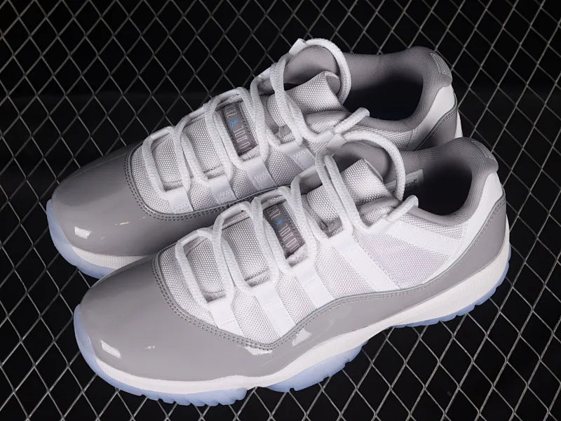 All categories Air Jordan Jordan series basketball shoes Air Jordan 11 pure original version Air Jordan 11 Low "Cement Grey" AJ11 Joe 11 cool gray low-top basketball shoes AV2187-140